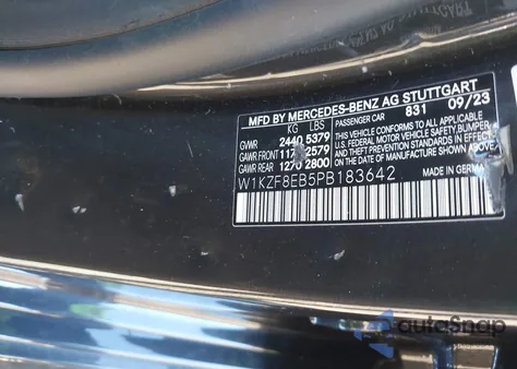 2023 Mercedes-Benz E 350 4Matic из США, поврежденный, VIN W1KZF8EB5PB183642